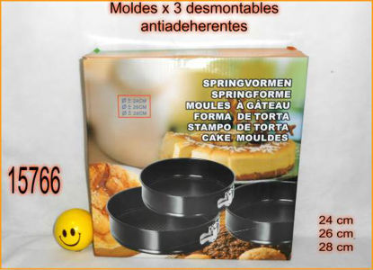 Imagen de MOLDES ANTIADHERENTES PARA TORTA REDONDOS 24/26/28CM 3.24